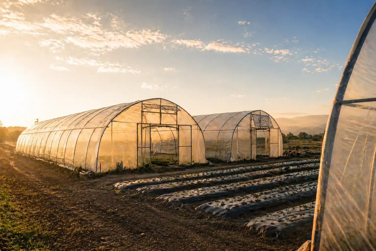 Specialiști analizând recolta în seră Mogoș Agro